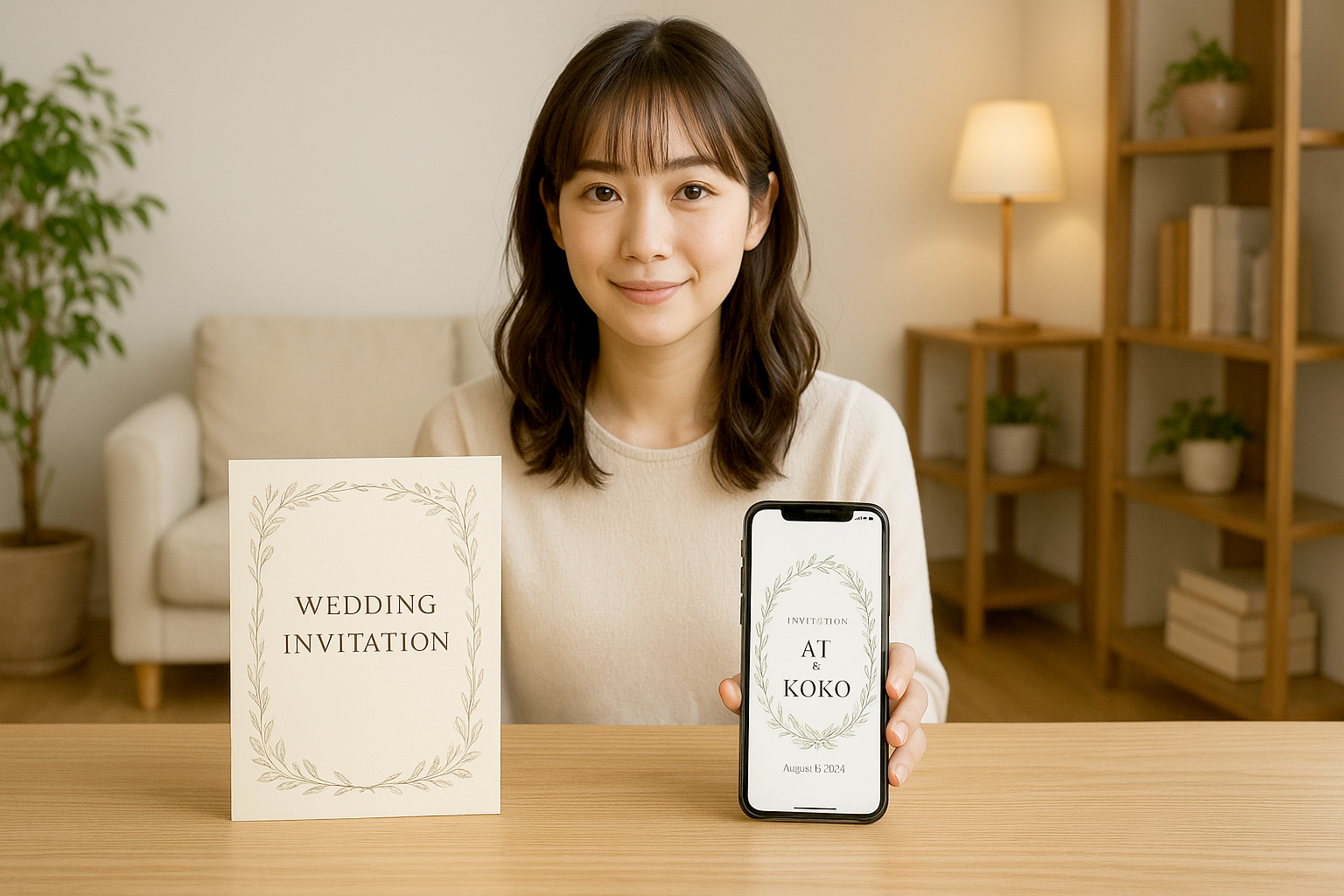 結婚式のweb招待状を簡単に作成！