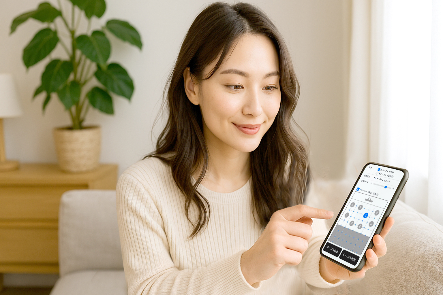 スマホで席次表が簡単に作成可能！