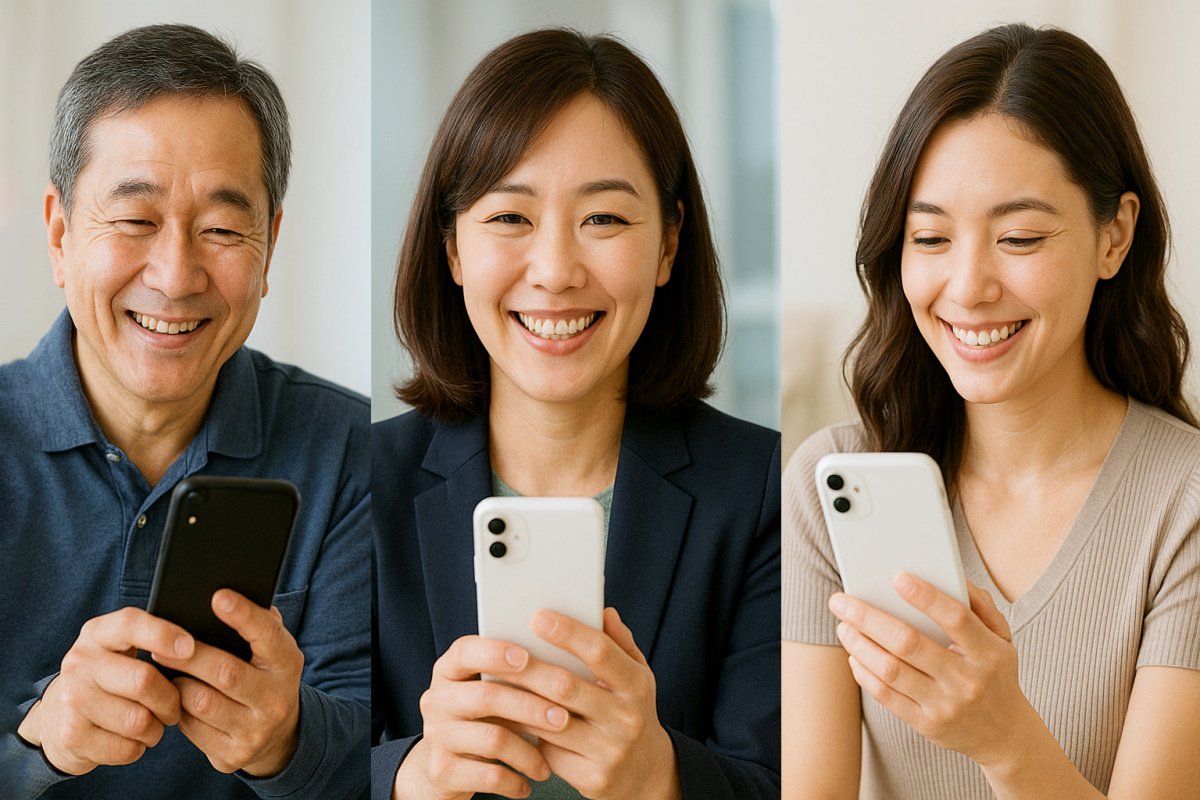 ゲストがweb招待状を受けとったイメージ